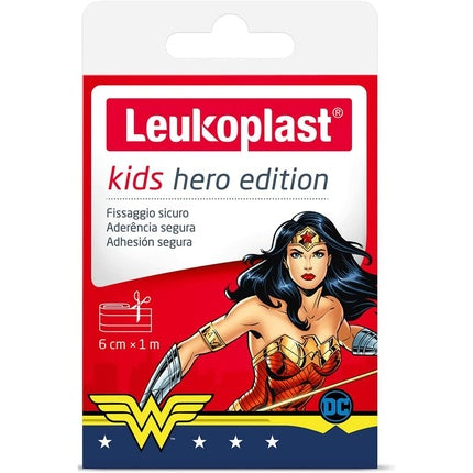 Leukoplast Kids Hero Edition, Bandaje adezive pentru copii, 6 cm x 1 m