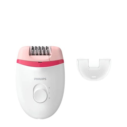 Epilator Philips Satinelle Essential Compact Bre2350, Alb cu roz