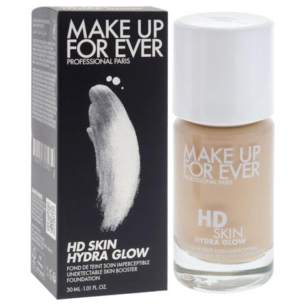 Fond de ten, Make Up For Ever, HD Skin Hydra Glow, bej