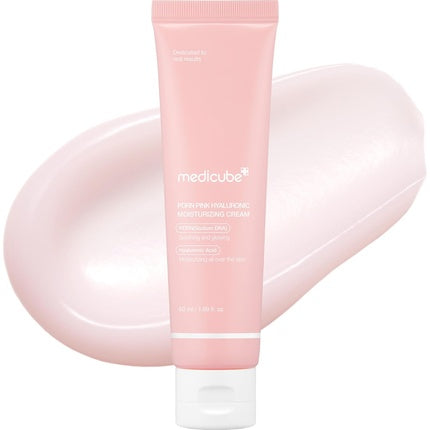 Crema facială Medicube Salmon DNA PDRN Pink Hyaluronic Moisturizing Cream, roz, 49 g