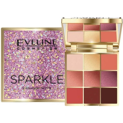 Paletă fard de pleoape, Eveline, Sparkle, gri