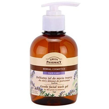 Gel de curățare față Green Pharmacy Sage pentru piele sensibilă, 270 ml