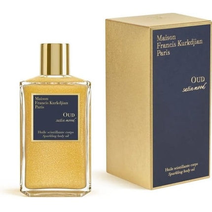 Ulei de Corp MFK Oud Satin Mood Sparkling Body Oil, 117 ml, Culoare Aurie