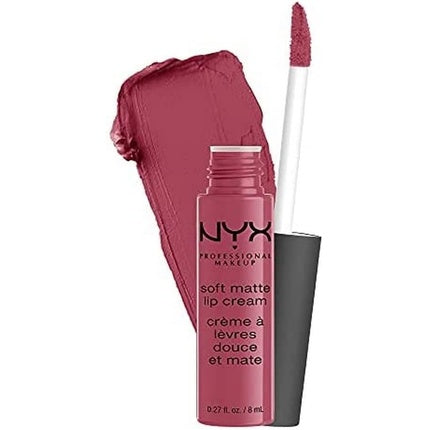 Cremă lichidă pentru buze NYX Professional Makeup Soft Matte Lip Cream Sao Paulo Bubblegum Pink, 8 ml