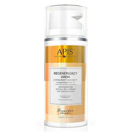 Cremă față, Apis Natural Cosmetics, lăptișor de matcă și vitamine, 100ml