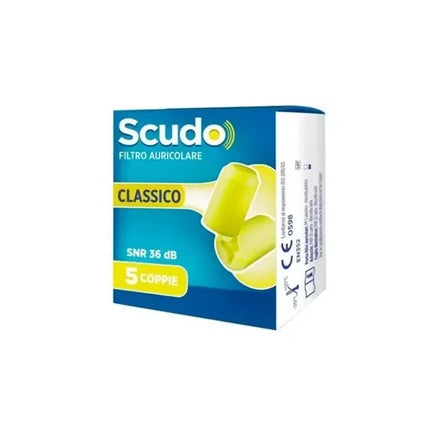 Filtru auricular, Pasquali Healthcare, Scudo Classico, galben, 5 perechi