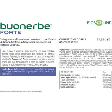 Supliment Digestiv Buonerbe Forte 60 Comprimate