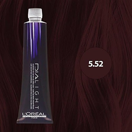 Vopsea de păr, L'Oréal Paris, Dialight 5.52, castaniu deschis mahon irizat
