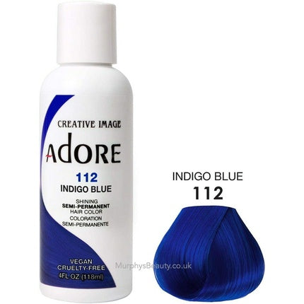 Vopsea păr, Adore, 112 Indigo Blue, 118ml