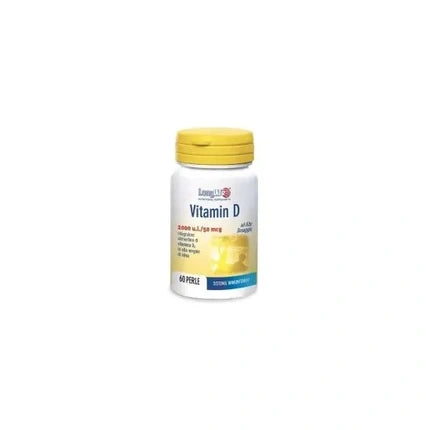 Vitamina D, Phoenix Long Life, 2000 IU, 60 perle, capac galben