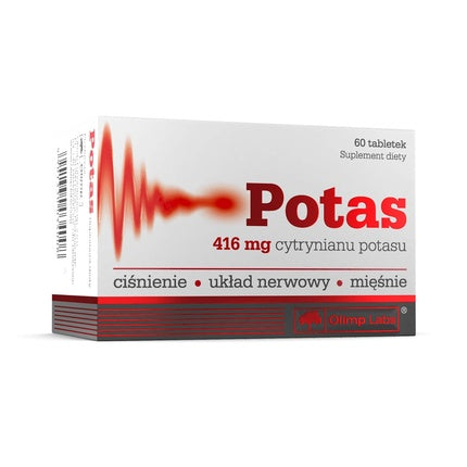 Supliment dietetic, Olimp Laboratories, Potas, 416 mg citrat de potasiu, 60 comprimate