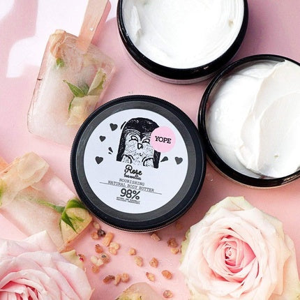 Butter corp, Yope, Rose Nourishing Body Butter, 98% natural, cu extract de trandafir și uleiuri