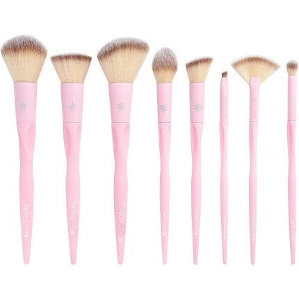 Set pensule machiaj, Brushworks, Ultimate, roz