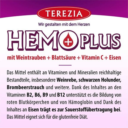 Supliment Terezia HemoPlus 500mg Capsule 60 buc