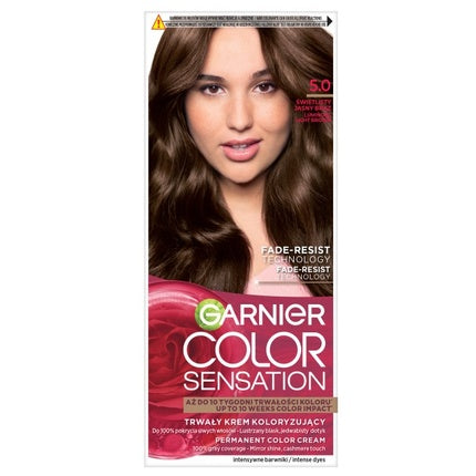 Vopsea de păr permanentă Garnier Color Sensation 5.0 Light Ash Brown