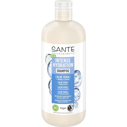 Șampon Sante Naturkosmetik Intense Hydration cu Aloe Vera și Extract de Mango Vegan, 550g
