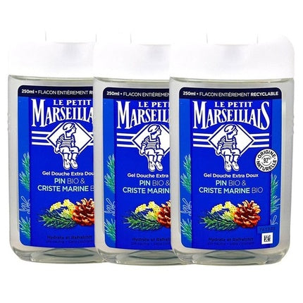 Gel de Duș Le Petit Marseillais cu Pin și Fenuil Marin, 250ml, Ambalaj Reciclabil