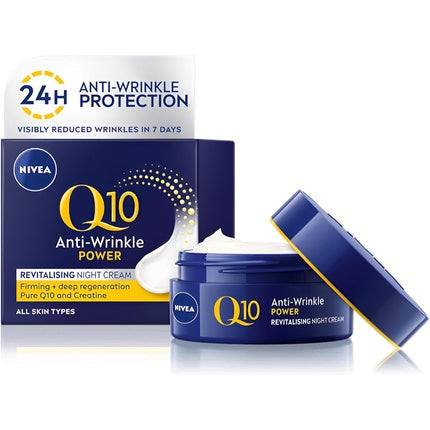 Cremă de Noapte NIVEA Q10 Power Anti-Wrinkle, 75g