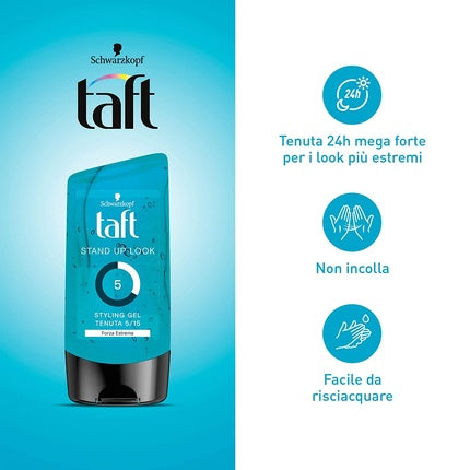 Gel păr, Schwarzkopf, Stand Up, 150ml, turcoaz-portocaliu