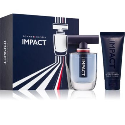 Tommy Hilfiger Impact Eau De Toilette pentru bărbați, set cadou, 100 ml