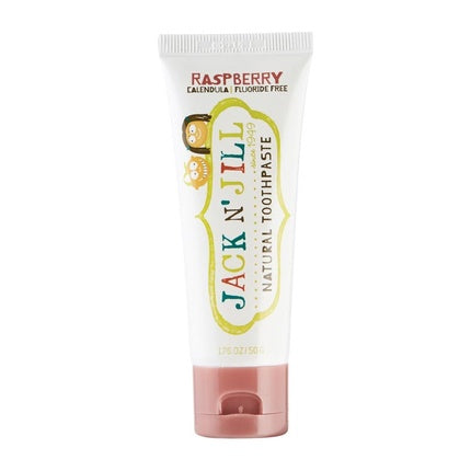 Pastă de Dinți pentru Copii Jack N' Jill cu Zmeură, Naturală, Fără Fluor, 60 g