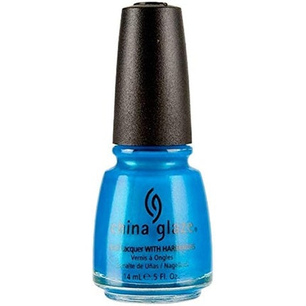 Vernis de unghii China Glaze Neon Turned Up Turquoise, culoare turcoaz, capacitate 14ml