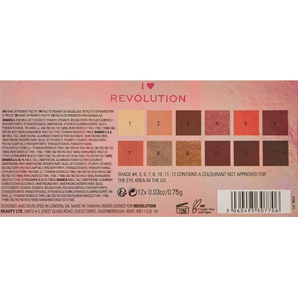 Paletă farduri, I Heart Revolution, Angel Heart, 9g