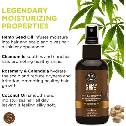Balsam leave-in, Earthly Body, Hemp Seed, Negru