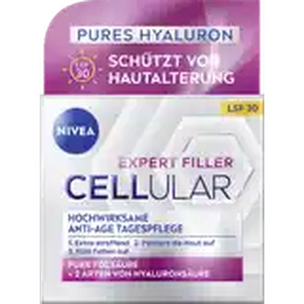 Crema de zi anti-îmbătrânire Nivea Cellular Expert Filler SPF30, 500 ml