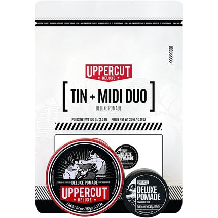 Pomadă de styling Uppercut Deluxe Tin & Midi Duo, set 2 buc