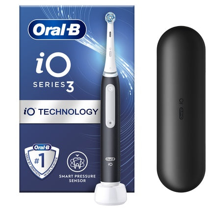 Periuță de dinți electrică Oral-B iO Series 3, Senzor de presiune inteligentă, negru