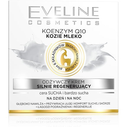 Cremă regenerantă și nutritivă Eveline Cosmetics Nature Line, lapte de capră, 50ml