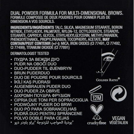 Fard sprancene, Anastasia Beverly Hills, Brow Powder Duo Caramel, 1.6g