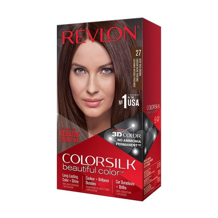 Vopsea de păr, Revlon Colorsilk, 27 Castaniu Închis