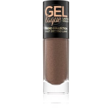 Smalți unghii Eveline 7 Days Gel Laque 8 ml, Culoare maro aurie