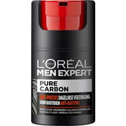 Crema de zi pentru bărbați, L'Oreal Paris Men Expert Pure Carbon, Hidratare și matifiere, 50 ml