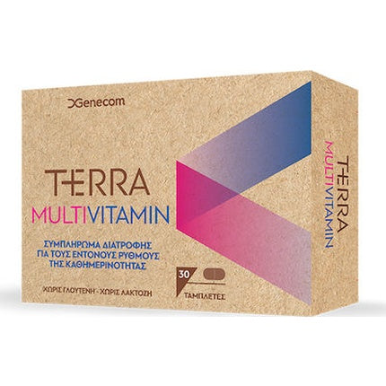 Terra Multivitamin, Genecom, Stimulare Energie, 30 Tablete