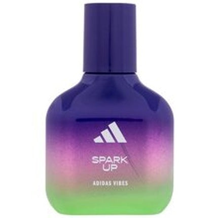Eau de Parfum Adidas Vibes Spark Up, sticlă gradient violet-verde