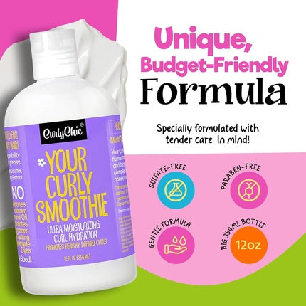 Balsam CurlyChic Your Curly Smoothie, 354ml, Alb