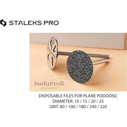 Pododisc Staleks Pro, 180 grit, oțel inoxidabil