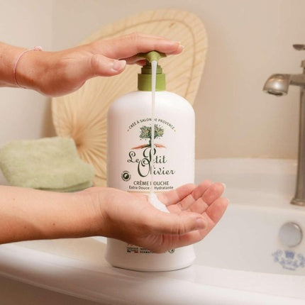 Cremă de duș cu lapte de argan, Le Petit Olivier, 238 g