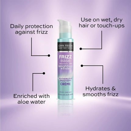 Cremă pentru netezire, John Frieda, Frizz Ease Featherlight, 100ml