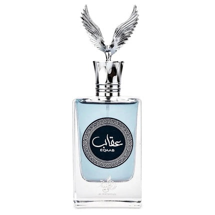 Eau de Parfum Al Wataniah Eqaab 100ml, capac în formă de vultur argintiu