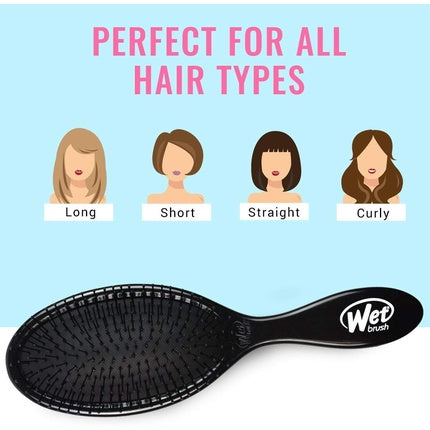 Perie de Baie, Wet Brush, Original Detangler, Ultra Soft, Negru
