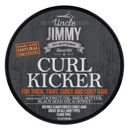 Uncle Jimmy Curl Kicker Styling Cream, 236 ml, prindere medie pentru păr creț și ondulat