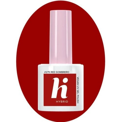 Smalt unghii Hi Hybrid #275 Sombrero Red, roșu, 5ml