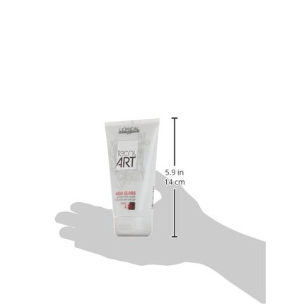 L'Oréal Tecni Art Aqua Gloss, Gel de păr, alb, 150ml