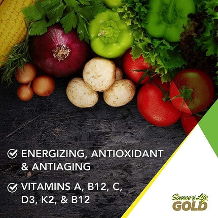 Multivitaminic, Nature's Plus, Source of Life Gold, 90 Tablete, Vegetarian