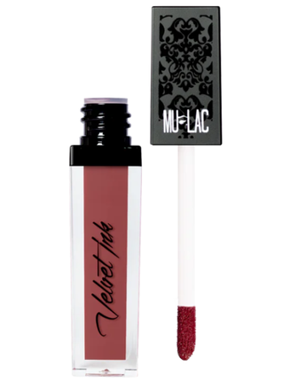 Ruj lichid mat Velvet Ink - Mulac Cosmetics, culoare maro-roz