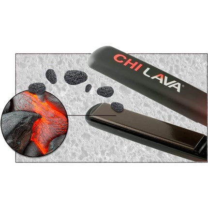 Placă Îndreptat Păr, Chi, Lava, negru, ceramic